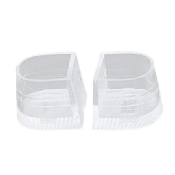 2 Pack Heel Caps for Floor Scratch Protection 2.3x2.1 cm Transparent Silicone for Stability When Walking in High Heels 1