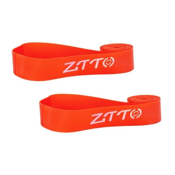 2 pcs Bande de jante de vélo 508 mm x 20 mm bande rigide pour pneus protection de jante de vélo bande de jante MTB bandes de vélo pour enfants orange