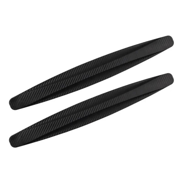 2 pcs Bandes de protection pour pare-chocs 40 x 5,2 cm Bandes d'angle auto-adhésives contre les rayures et les chocs Accessoires automobiles étanches et durables Installation facile noir