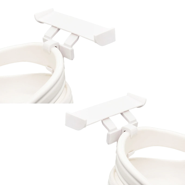 2 pcs clipes para decoração de calçado Fivelas metálicas para decoração de calçado Acessórios elegantes para calçado Fivelas branco