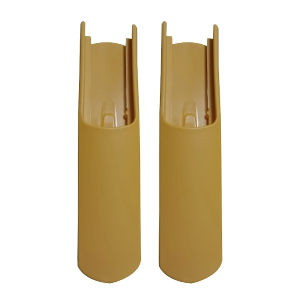 2 pcs coussinets en plastique antidérapants de sécurité pour les pieds des chaises hautes pour enfants Base stable anti-glisse Repas en toute sécurité marron foncé