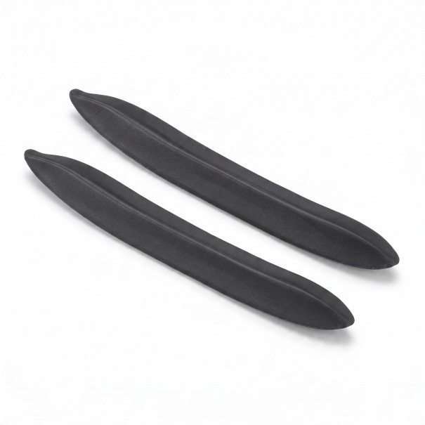 2 pcs Gap Filler Between Car Seat Cushion and Backrest 40 x 7 cm Flexible EVA Plug in Leather Look Black Prevents Items from Falling 1