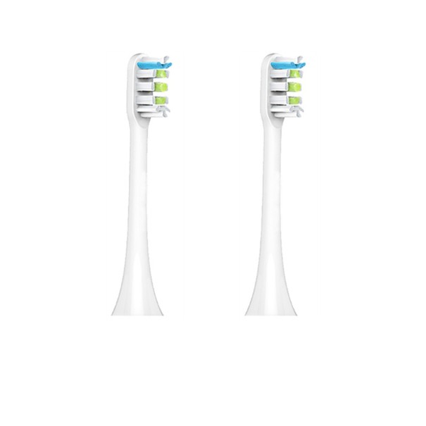 2 pièces Têtes de rechange pour brosse à dents Xiaomi Soocas X1, X3, X3U, X5 blanc