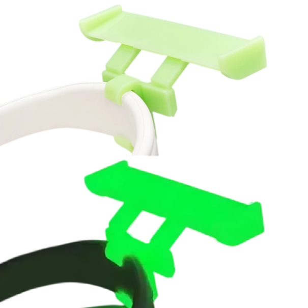 2 pz clip luminosi per decorare le scarpe Fibbia stilosa per calzature Accessori e fermagli luminosi Decorazioni per scarpe per uso diurno e notturno verde