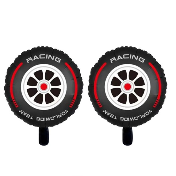 2 st Foliummballonger 45,7 cm Sportdäck Bil Party dekoration till barnkalas Racing bil party 1