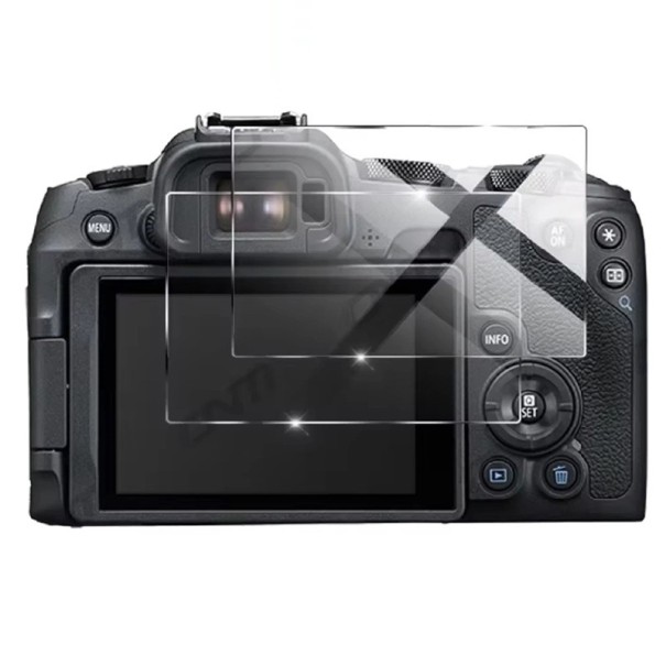 2 stk. hærdet glasskærmbeskytter til Canon EOS R6 Mark II kameraskærm holdbar ridsebeskyttelse gennemsigtig skærmdæksel klart hærdet 1