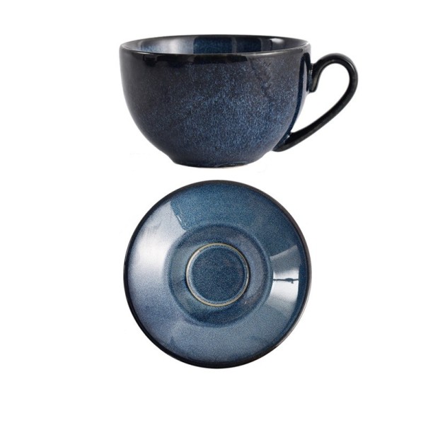 2 stk Keramisk kop med underkop 220 ml 2