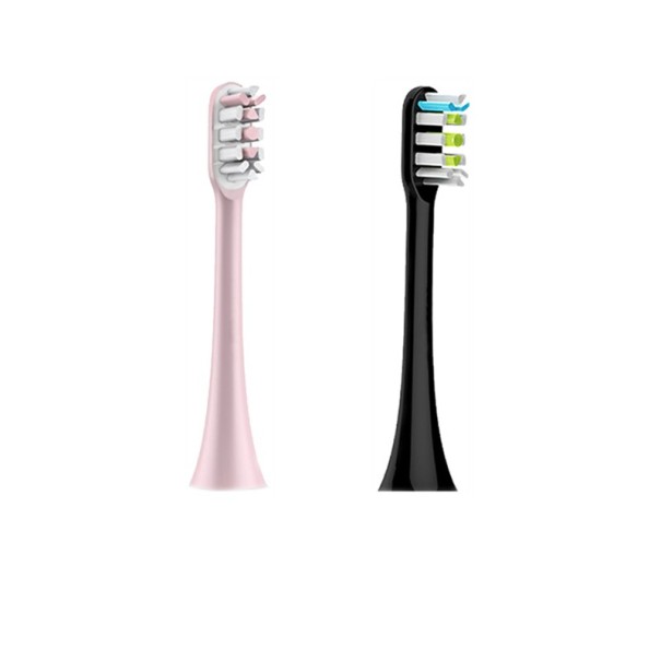 2 stk. reservetandbørstehoveder til Xiaomi Soocas X1, X3, X3U, X5 pink og sort 1