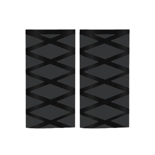 2 stk. universal motorcykelstyr gummihylster 125 x 65 mm skridsikker styrbeskytter krympeplast greb etui sort