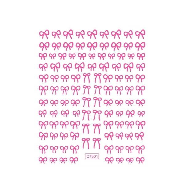 2 Stück 3D Mini Schleifen Nagelaufkleber Spitzenband selbstklebende Nail Art Dekoration Maniküre Zubehör Y2K Stil einfache Anwendung rosa