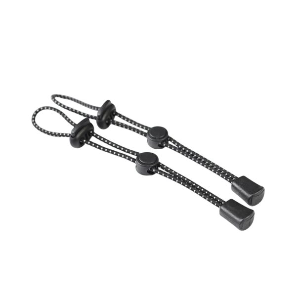 2 Stück Befestigungsbänder für Rucksäcke 19 cm mit Kunststoffschnalle Leichte Zusatzgummis für Rucksäcke und Taschen Touristische und Outdoor-Ausrüstung 1