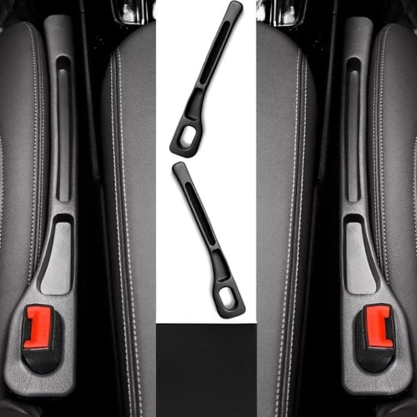 2 Stück Füllung für Autositze 43 x 11 x 6 cm Undurchlässiger Seitenstopfen für alle Automodelle Gegen das Herunterfallen von Gegenständen Halter für Telefon und Geldbörse schwarz