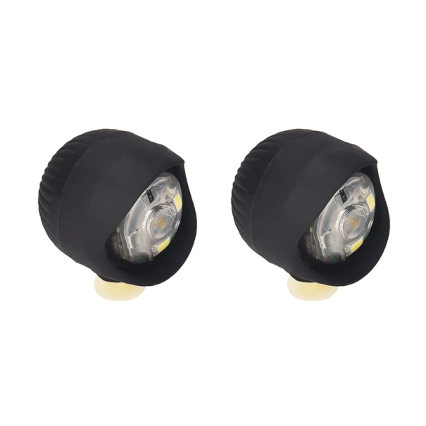 2 Stück LED-Schuhlichter, Sicherheitsbeleuchtung für Nachtläufe, Hundespaziergänge, 3 Blinkmodi, Dekoration für Sportschuhe schwarz