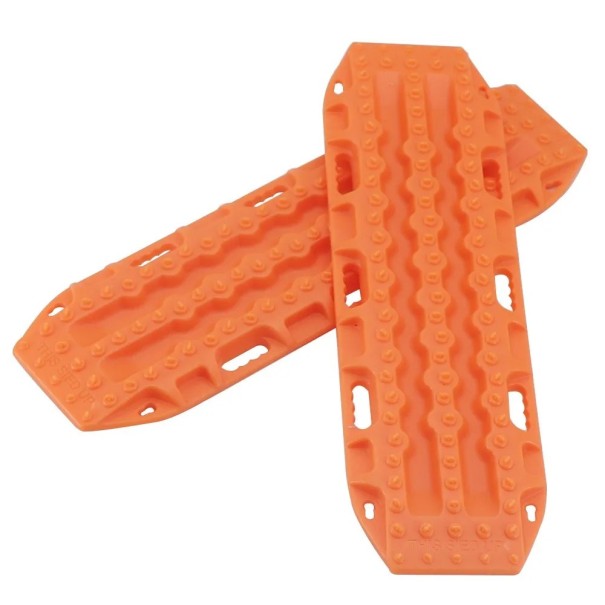 2 Stück Tragbare Traktionsplatten für RC Autos 1:10 und 1:8 133 × 39 mm Robuste Hilfsplatten für das Gelände-Extrahieren von Modellen orange