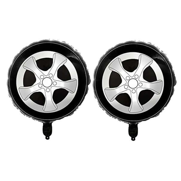 2 stuks Folieballonnen 45,7 cm Band Auto Party decoratie voor kinderverjaardagsfeest Bouwwedstrijd thematische party 1