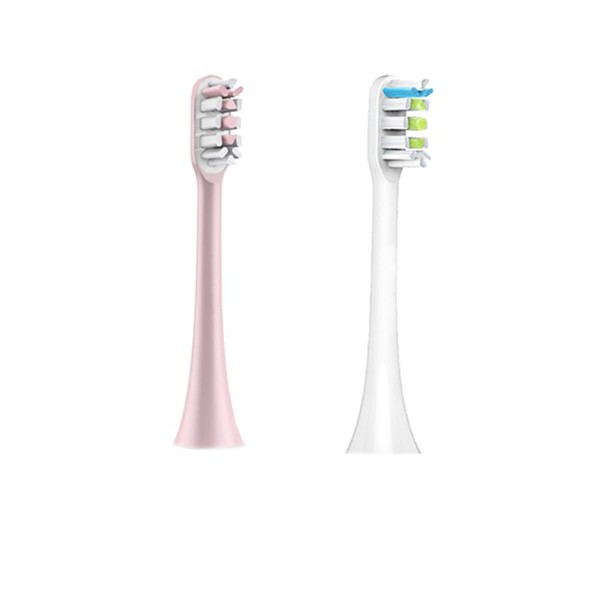 2 szt. Wymienne główki do szczoteczek do zębów dla Xiaomi Soocas X1, X3, X3U, X5 różowe i białe 1