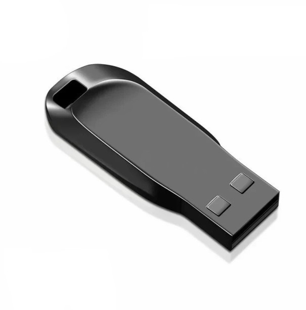 2 TB High-Speed Flash Drive, Compact, Waterproof, Transfer Speed 25-60 MB/s, Write Speed 10-30 MB/s black