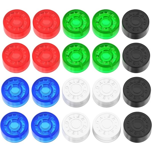 20 buc capace colorate pentru pedale de chitară, piese superioare din plastic pentru butoane de efecte, marcare clară și protecție 1