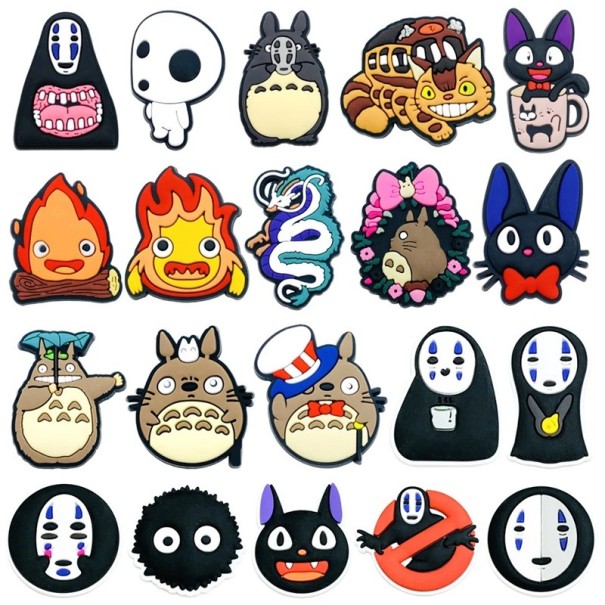 20 de bucăți decorațiuni pentru crocsy cu diverse motive animate, ornamente din PVC pentru încălțăminte cu personaje și iconițe pentru personalizarea încălțămintei 1