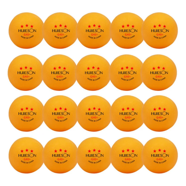 20 pcs de balles de ping-pong 40 mm 2,8 g Balles d'entraînement de tennis de table en plastique ABS Balles légères et durables pour le jeu de ping-pong orange