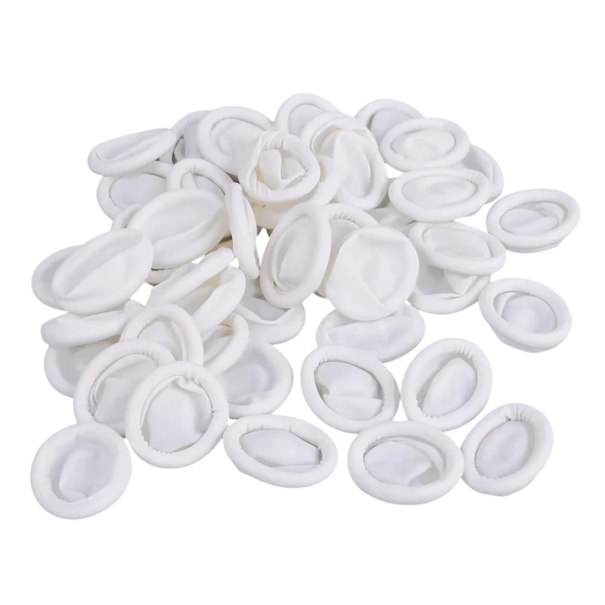 20 Stück Latex-Einweg-Fingerärmel, antistatischer Fingerschutz, Gummihandschuhe, rutschfeste Schutzhülle, 2,5 cm 1