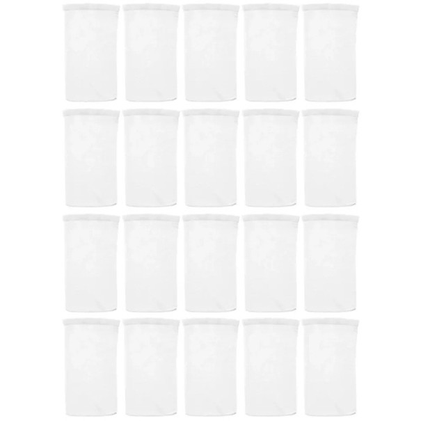 20 τεμ. νάιλον καλτσών για skimmer 22x13 εκ. Φιλτραρισμένα καλύμματα για καλάθι πισίνας Προστασία φίλτρου Καθαρισμός νερού Αποθηκευτικός χώρος για ακαθαρσίες 1