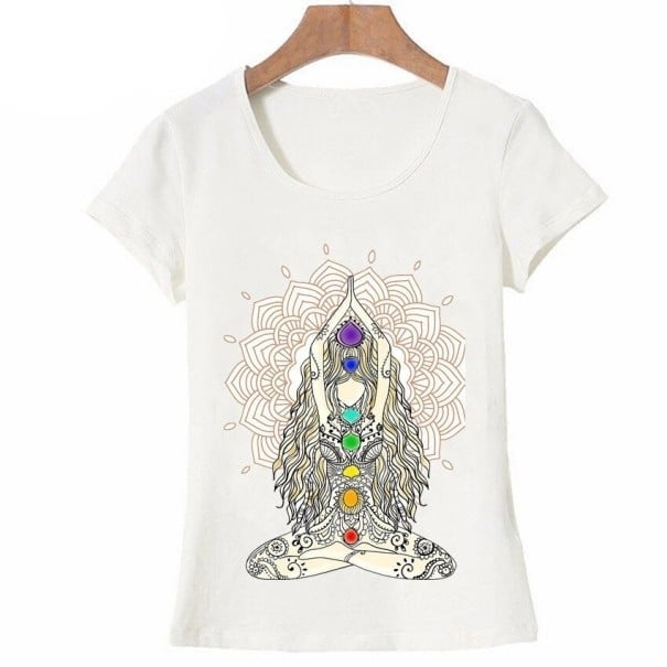 Yoga-t-shirt för kvinnor L 1