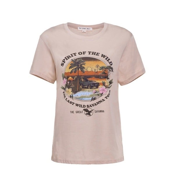 T-shirt dam med tryck B330 M