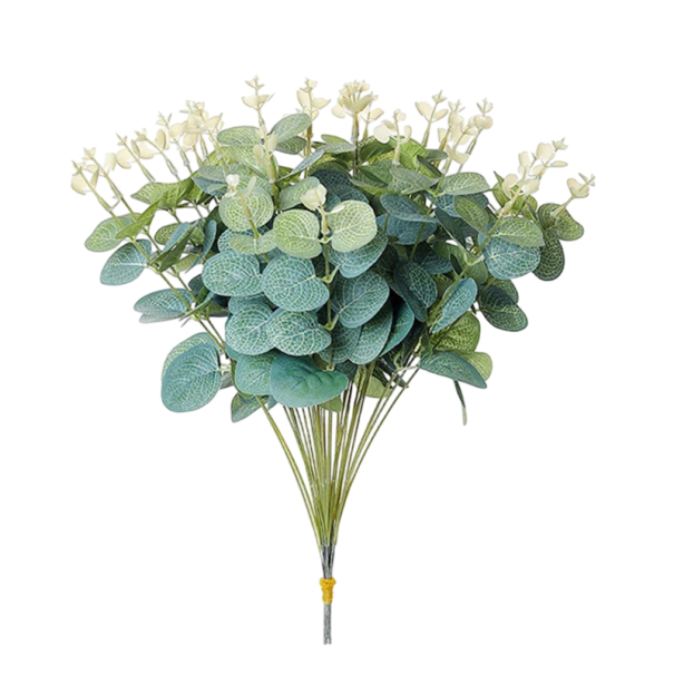 20er Set Kunstblumen 32 cm Naturgetreue Tischdekoration aus Kunststoff in der Vase für Hochzeitsfeiern und Innendekoration 1