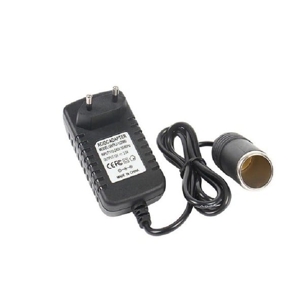 220 V Mains Adapter to 12 V Car Cigarette Lighter Socket for powering car accessories outside the vehicle Source with cable and type C plug Output 12 1
