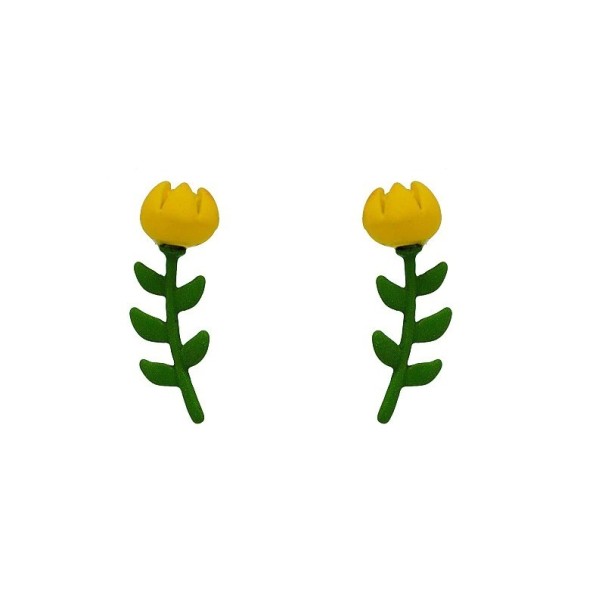 Blomma dinglande örhängen för kvinnor G1282 1