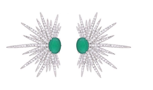 Boucles d'oreilles pendantes pour femmes avec zircon 1