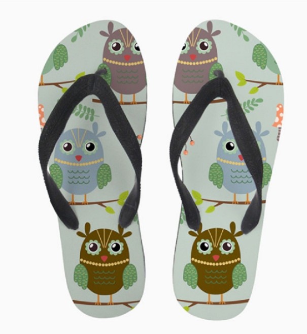 Damflipflops med djurmotiv 35 8
