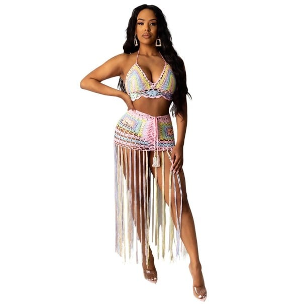 Dámský crop top a sukně B1036 L