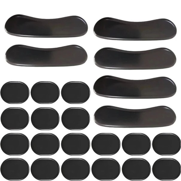 24 stuks Drumdemper 3,3x2,5 cm en 10x2,5 cm Siliconen gel pads voor heldere tonen Vermindering van boventonen Herbruikbaar zwart