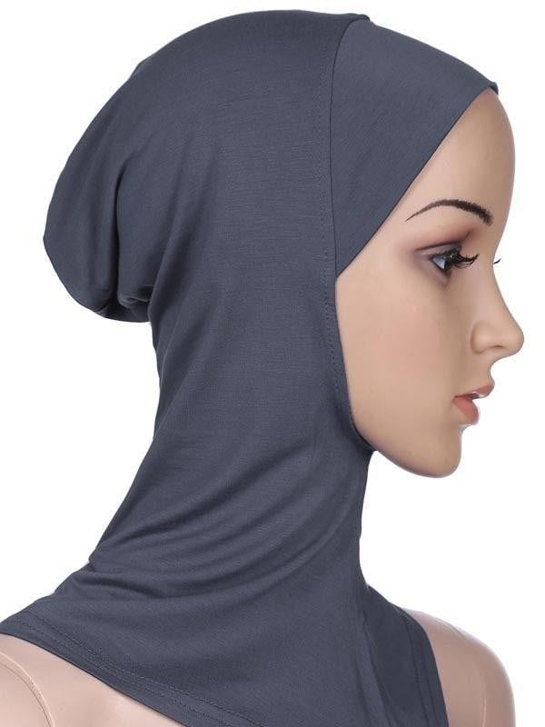 Kvinnors hijab mörkgrå