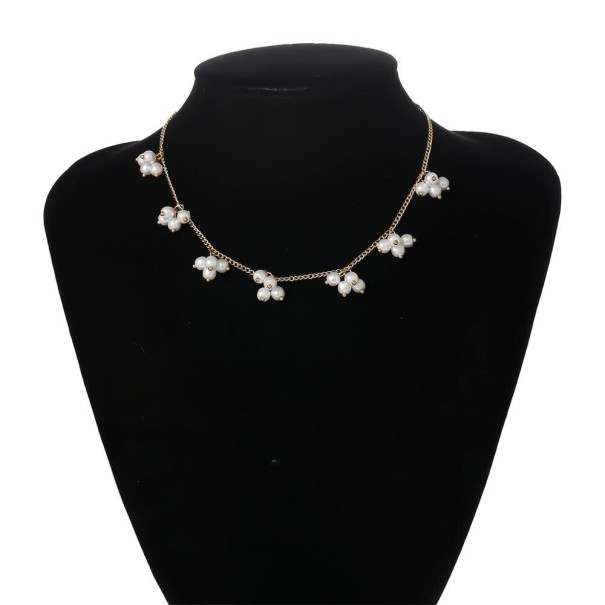 Kvinnors fina pärlhalsband G766 1