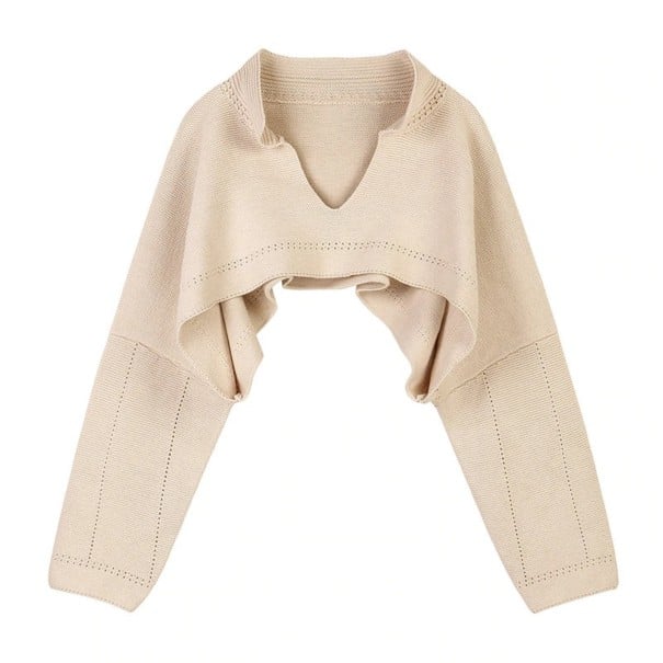 Suéter corto de mujer G310 beige
