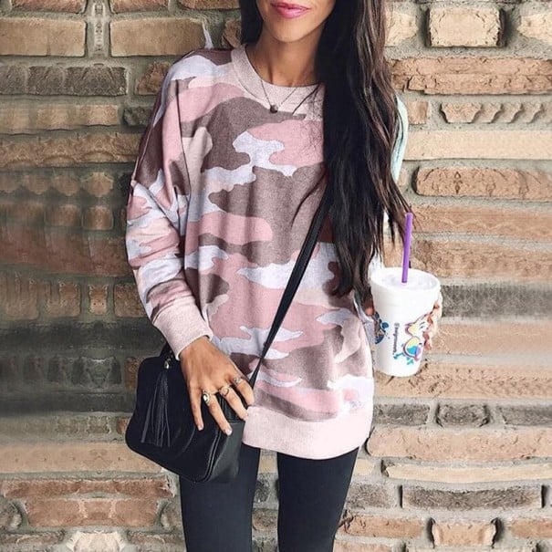 Suéter de camuflaje para mujer XL 3