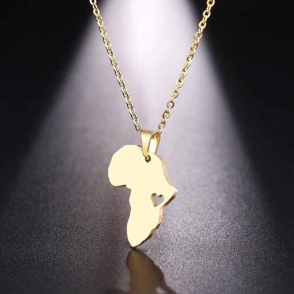 Damhalsband med Africa D208 guld