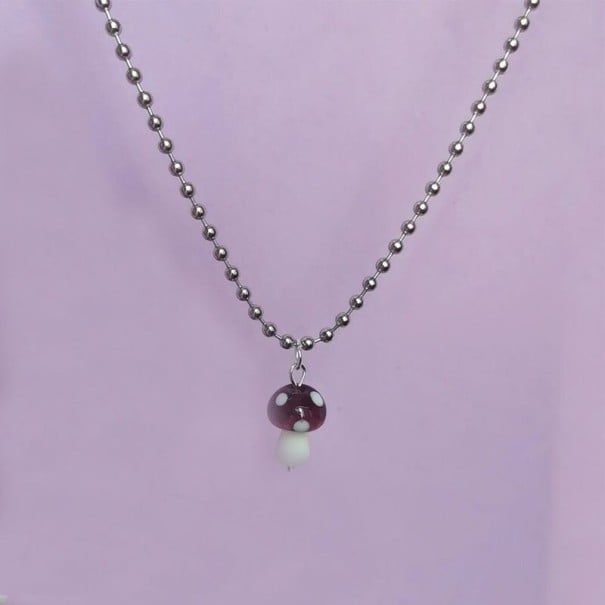 Damhalsband med svamp D400 lila 2