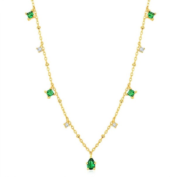 Damhalsband med stenar 1