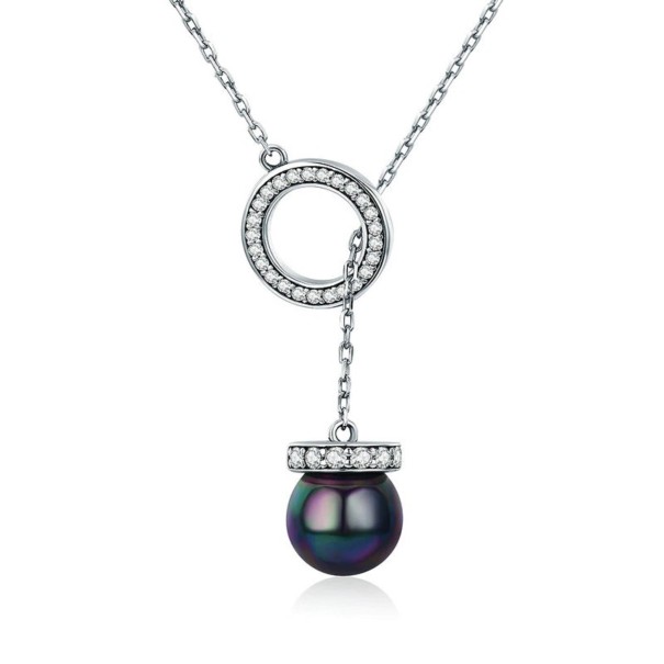 Damhalsband med cirkel och pärla 1