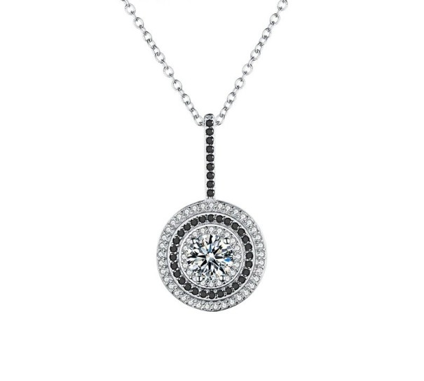 Damhalsband med cirkulärt hänge D567 1
