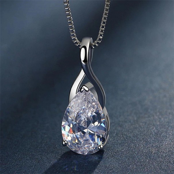 Damhalsband med kristall G663 1