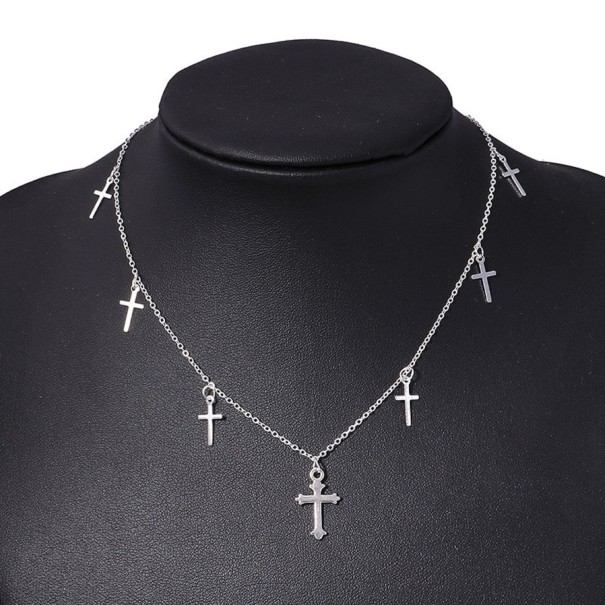 Damhalsband med kors G781 1