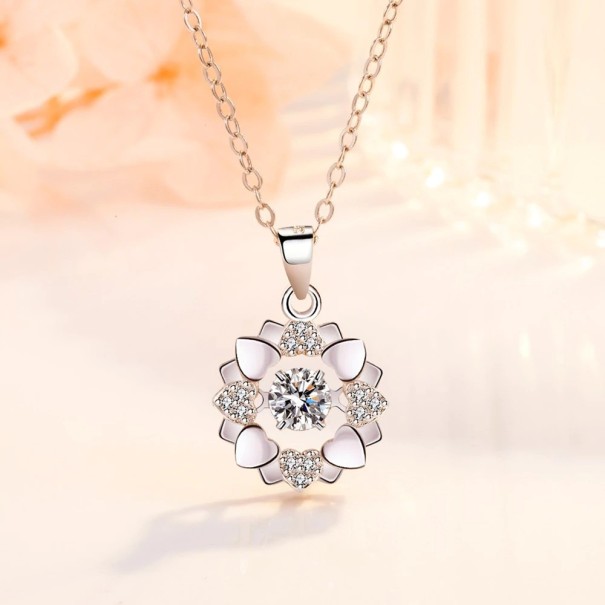 Damhalsband med blomma D519 1