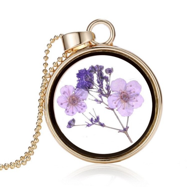 Kvinnors halsband med en blomma i en cirkel 6