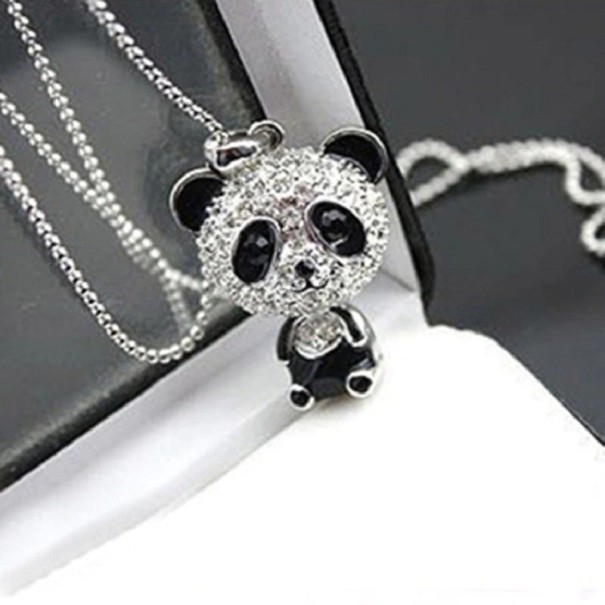 Damhalsband med panda 1