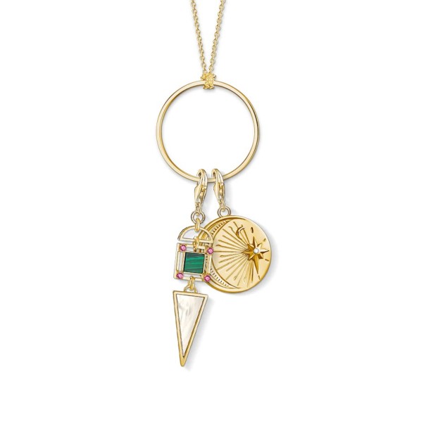 Damhalsband med clip-on hänge 1